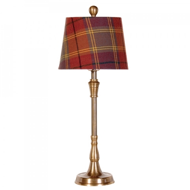 Купить Настольная лампа "Шотландка" красная дёшево с доставкой