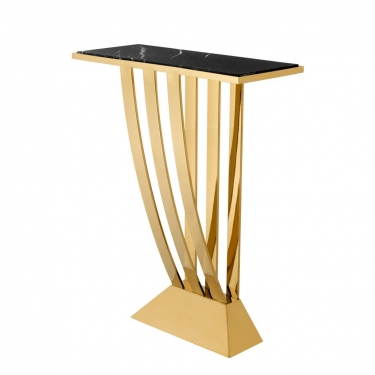 Купить Золотой мраморный консольный стол "Beau Deco" дёшево с доставкой
