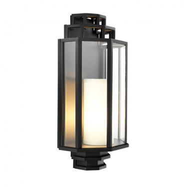 Купить Черный стеклянный настенный светильник "Monticello" дёшево с доставкой