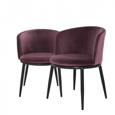 Купить Набор из двух фиолетовых стульев "Filmore" дёшево с доставкой