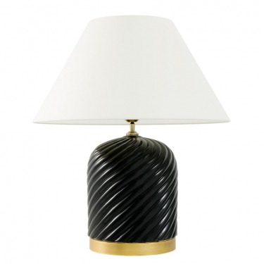 Купить Черная керамическая настольная лампа "Savona" дёшево с доставкой