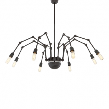 Купить Потолочный светильник бронзовый "Spider" дёшево с доставкой