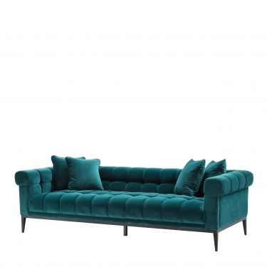 Купить Зеленый вельветовый диван Aurelio Eichholtz дёшево с доставкой