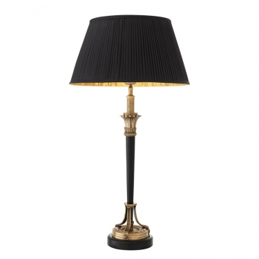 Купить Настольная лампа с черным абажуром "Fairmont" дёшево с доставкой