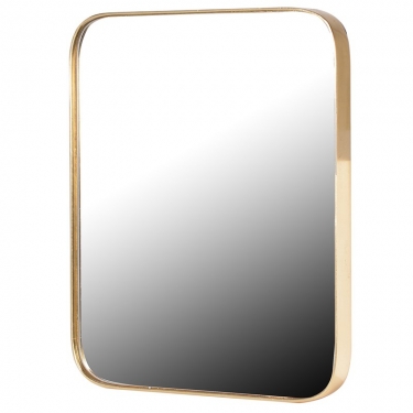 Купить Прямоугольное настенное зеркало в золотой раме дёшево с доставкой