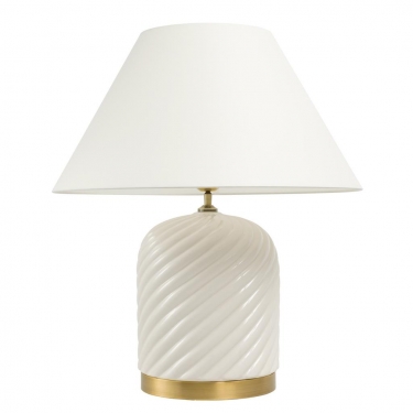 Купить Белая керамическая настольная лампа "Savona" дёшево с доставкой