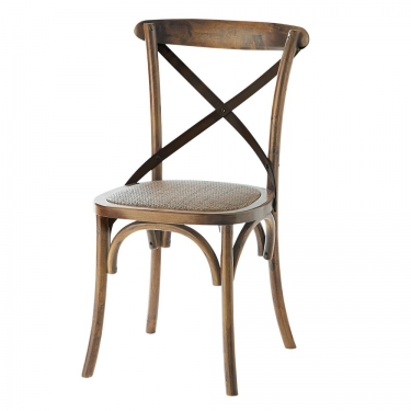 Купить Дубовый состаренный стул с ротангом "Tradition" дёшево с доставкой