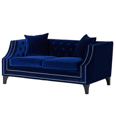 Купить Ярко синий тканевый диван Deeda дёшево с доставкой