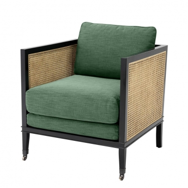 Купить Зеленое кресло Lauriston дёшево с доставкой