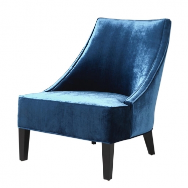 Купить Голубое кресло Dulwich дёшево с доставкой