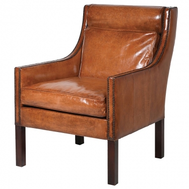 Купить Кожаное классическое кресло Genius дёшево с доставкой